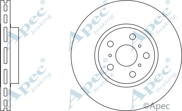 APEC BRAKING stabdžių diskas DSK729